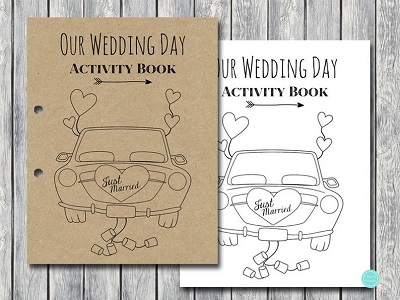Wedding Kids Activity Book and Coloring