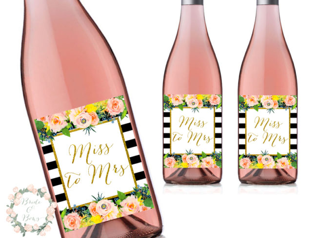 WD54-cheers-to-future-mrs-floral-black-stripes-bridal-shower-wine-decoration