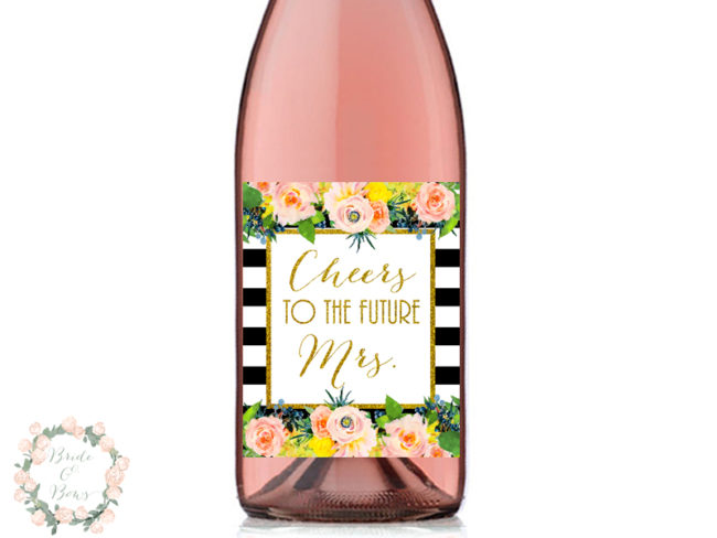 WD54-cheers-to-future-mrs-floral-black-stripes-bridal-shower-wine-decoration