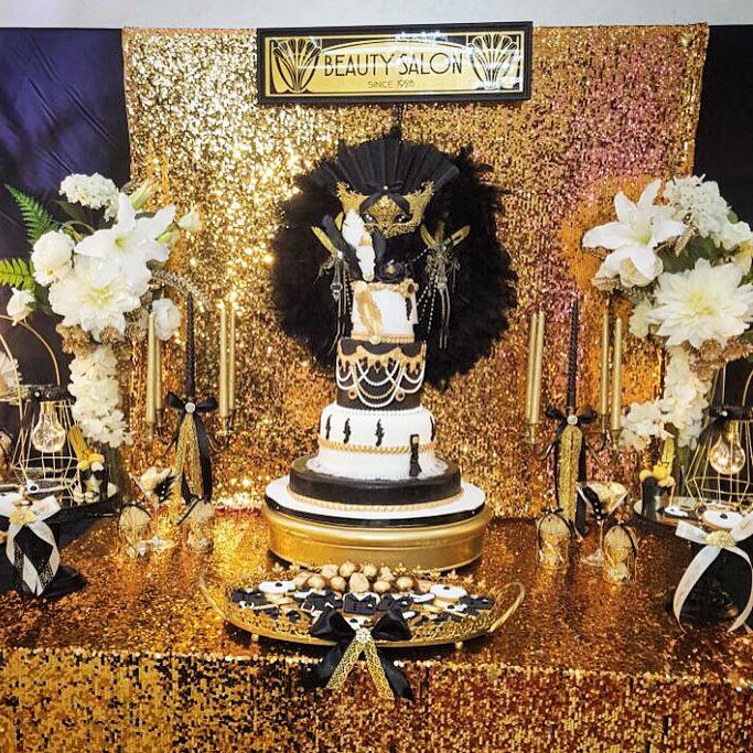 Chic Gatsby Themed Wedding Table