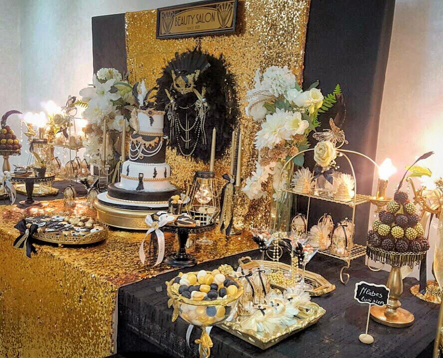 Chic Gatsby Themed Wedding Table