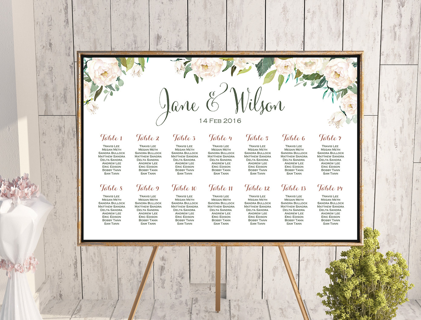 Free Printable Wedding Seating Chart Template Printable Templates