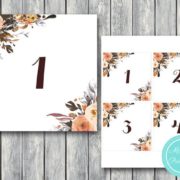 Item is Instant Download, so you will receive a download link for your purchased file/s within 5 minutes WHAT IS INCLUDED: 1) Printable (Download file) Table Numbers from 1- 28 Size of each square is 4" x 4" File Format : Not editable | Page Size: 8.5x11" (4 per page) JPEG & PDF File WD95-Table-Numbers