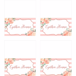 Printable Wedding Name Card Labels - Wedding Place cards