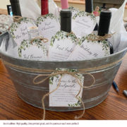 greenery wedding milestone wine tags 2