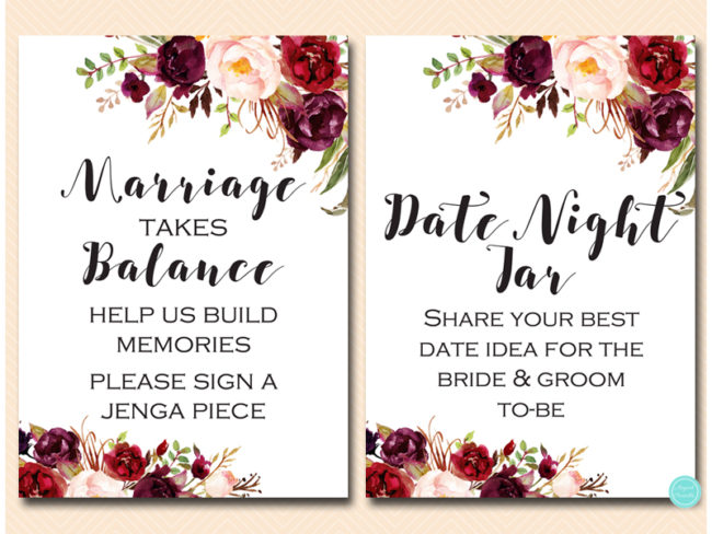 DATE NIGHT IN A JAR, Date Jar Sign, Wedding Sign