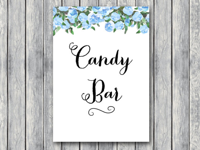 TH17-5x7-sign-candy-bar-blue-bridal-wedding-shower
