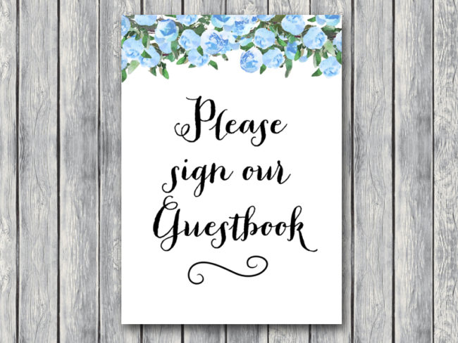 TH17-5x7-sign-guestbook-blue-floral-bridal-wedding-shower