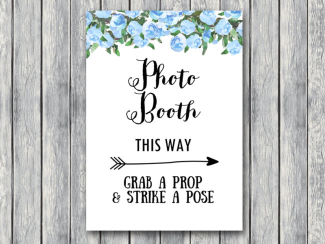 TH17-5x7-sign-photobooth-blue-floral-bridal-wedding-shower