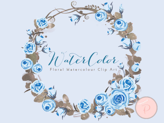 WCA73-blue-roses-carnation-floral-wreath-cliparts