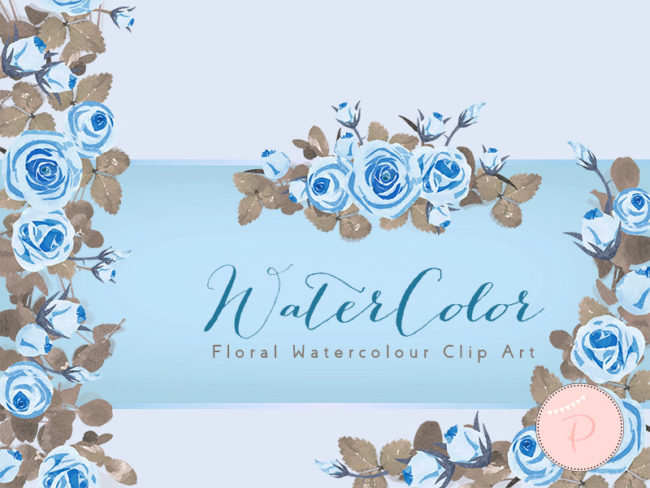 WCA73-blue-roses-carnation-floral-wreath-cliparts