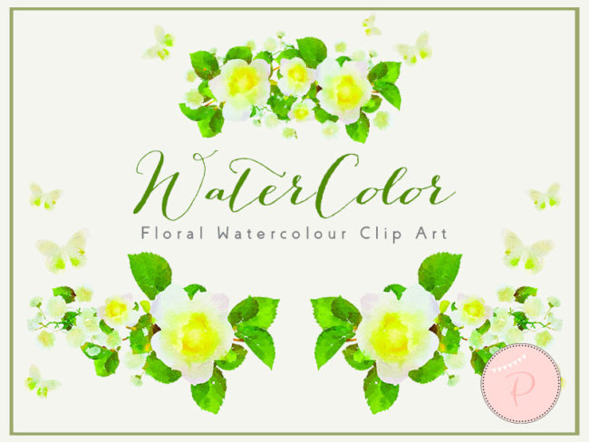 WCA76-summer-yellow-butterfly-floral-cliparts