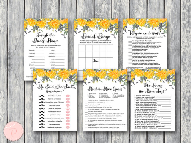 dandelion-wedding-shower-games-bridal-shower-games-yellow-floral-th18