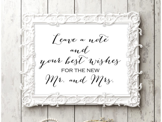 sn38-sign-note-wishes-for-mr-mrs-chic-wedding-sign