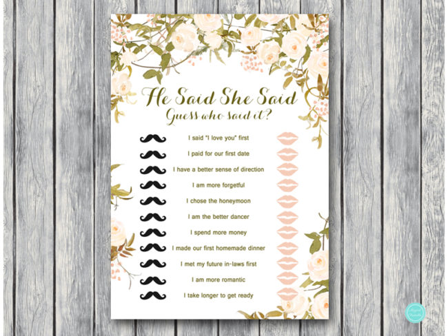 TH49-5x7 he-said-she-said-ivory-flower-bridal-shower-games