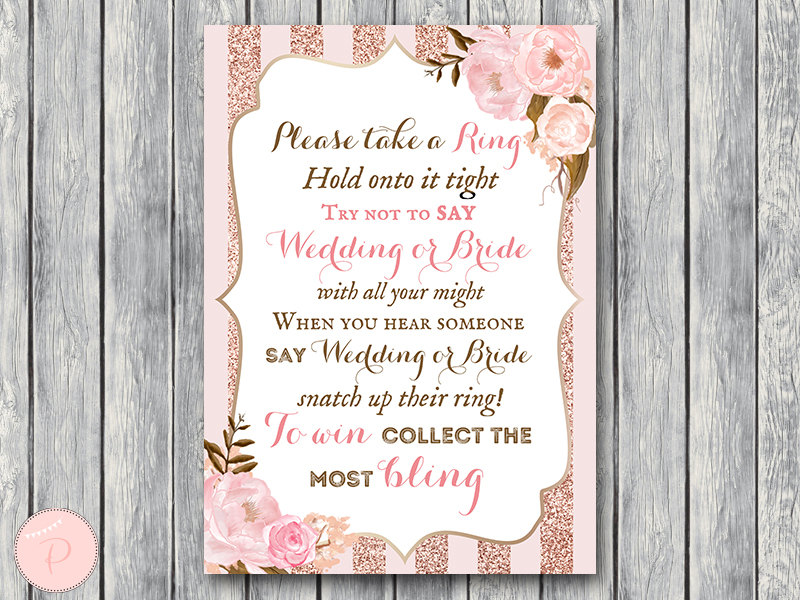 DOWNLOAD Rose Gold Wedding Shower Games