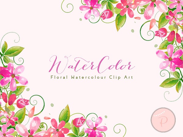 fairy tinker bell pink flower clipart